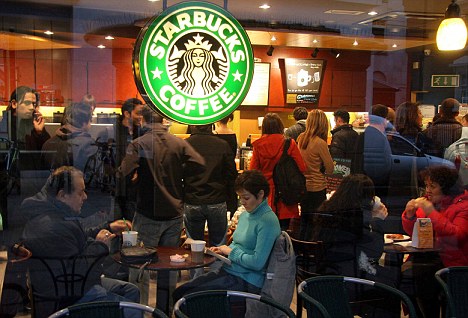 Coffee queues at Starbucks
